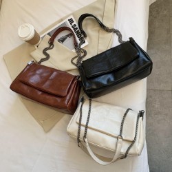 go-to chain leather bag