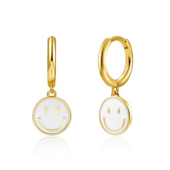 smiley face earrings