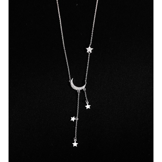 midnight star sterling silver necklace