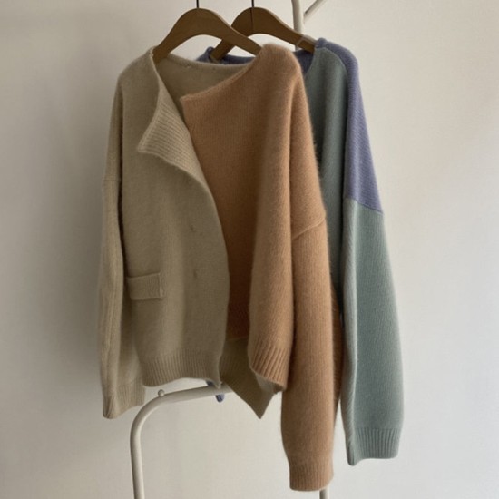 two-tone cardigan