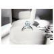 ocean bubble and whale tail sterling silver ring